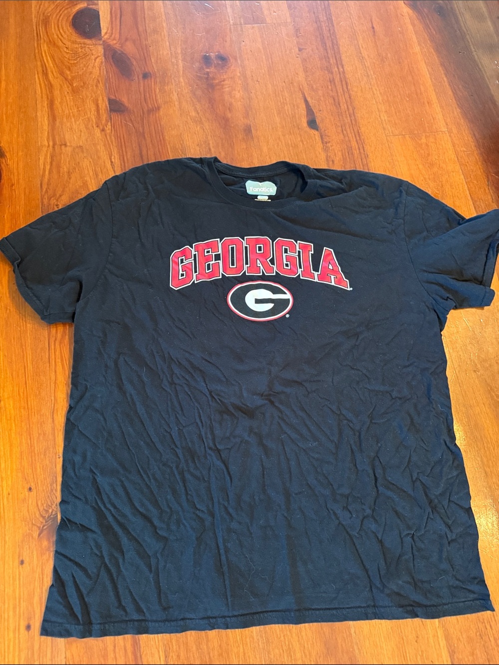 Fanatics Black Georgia Bulldogs Short Sleeve Tee